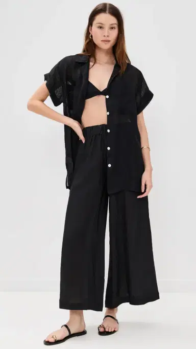 vitamin A Playa Pocket Blouse Black S | Thumbnail 5 vitamin A Playa Pocket Blouse Black S | Thumbnail 5