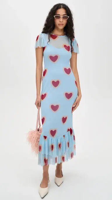 Never Fully Dressed Katie Heart Mesh Dress | Thumbnail 2 Never Fully Dressed Katie Heart Mesh Dress | Thumbnail 2
