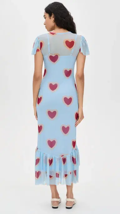 Never Fully Dressed Katie Heart Mesh Dress | Thumbnail 3 Never Fully Dressed Katie Heart Mesh Dress | Thumbnail 3