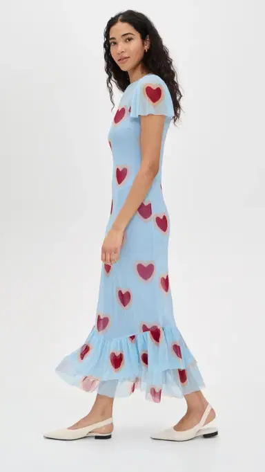 Never Fully Dressed Katie Heart Mesh Dress | Thumbnail 4 Never Fully Dressed Katie Heart Mesh Dress | Thumbnail 4