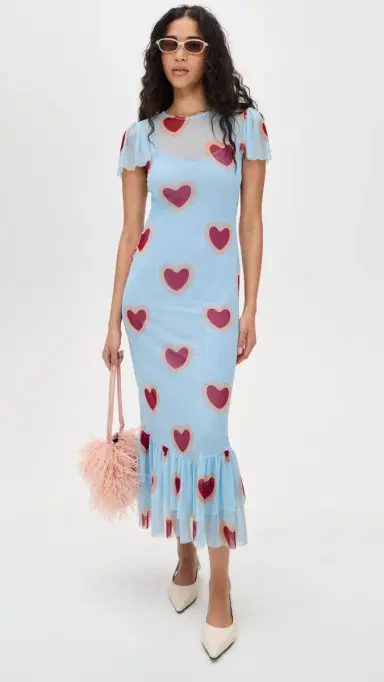 Never Fully Dressed Katie Heart Mesh Dress | Thumbnail 5 Never Fully Dressed Katie Heart Mesh Dress | Thumbnail 5