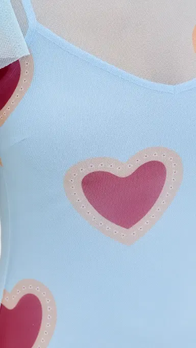 Never Fully Dressed Katie Heart Mesh Dress | Thumbnail 6 Never Fully Dressed Katie Heart Mesh Dress | Thumbnail 6