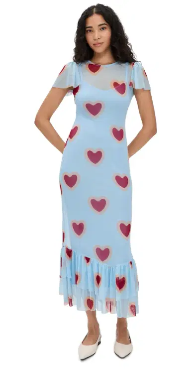 Never Fully Dressed Katie Heart Mesh Dress | Thumbnail 1 Never Fully Dressed Katie Heart Mesh Dress | Thumbnail 1