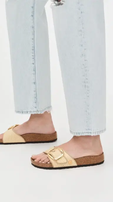 Birkenstock Madrid Big Buckle Raffia Sandals Natural 37 | Thumbnail 3 Birkenstock Madrid Big Buckle Raffia Sandals Natural 37 | Thumbnail 3