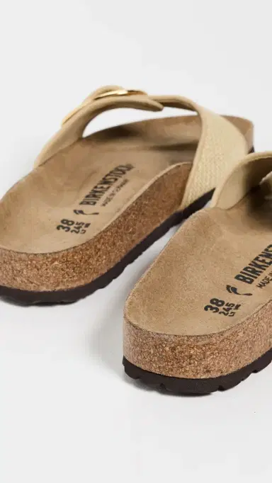 Birkenstock Madrid Big Buckle Raffia Sandals Natural 37 | Thumbnail 4 Birkenstock Madrid Big Buckle Raffia Sandals Natural 37 | Thumbnail 4