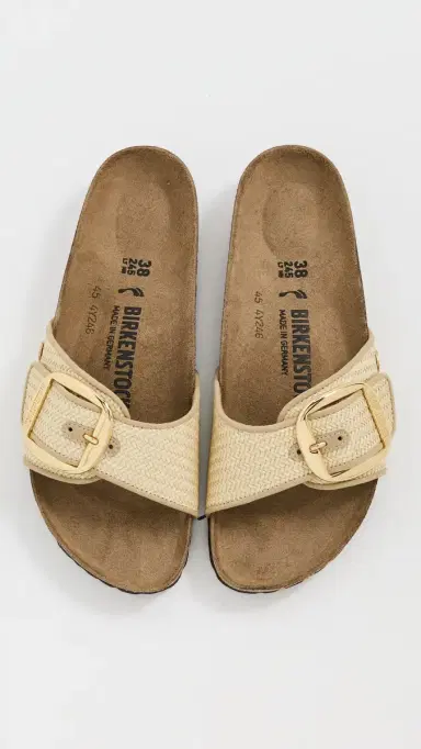 Birkenstock Madrid Big Buckle Raffia Sandals Natural 37 | Thumbnail 5 Birkenstock Madrid Big Buckle Raffia Sandals Natural 37 | Thumbnail 5