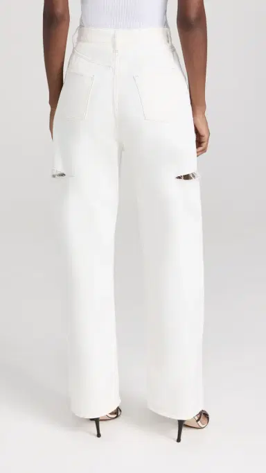 Maison Margiela Denim Jeans with Slash Details Milk | Thumbnail 3 Maison Margiela Denim Jeans with Slash Details Milk | Thumbnail 3