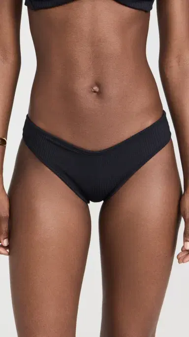 Montce ulu Bikini Bottoms Black Rib | Thumbnail 2