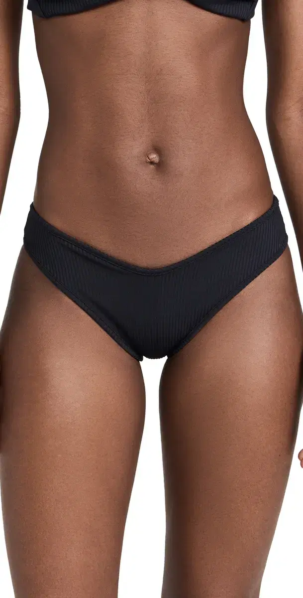 ulu Bikini Bottoms Black Rib