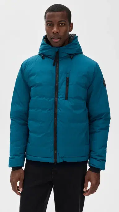 Canada Goose Lodge Black Disc Hooded Jacket Guard Blue | Thumbnail 2 Canada Goose Lodge Black Disc Hooded Jacket Guard Blue | Thumbnail 2