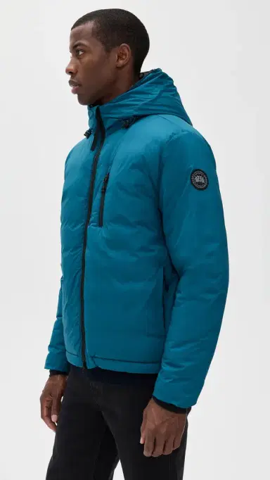 Canada Goose Lodge Black Disc Hooded Jacket Guard Blue | Thumbnail 4 Canada Goose Lodge Black Disc Hooded Jacket Guard Blue | Thumbnail 4