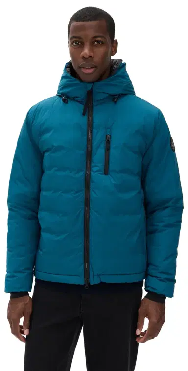 Canada Goose Lodge Black Disc Hooded Jacket Guard Blue | Thumbnail 1 Canada Goose Lodge Black Disc Hooded Jacket Guard Blue | Thumbnail 1