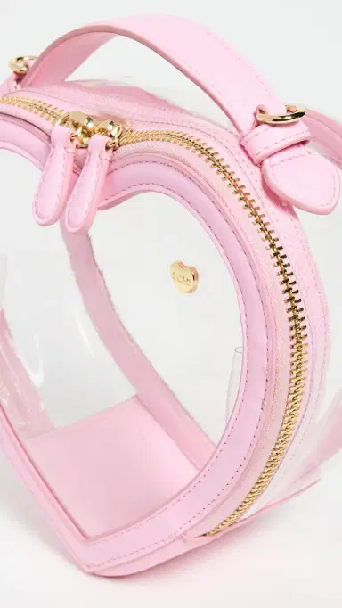 Stoney Clover Lane Clear Heart Crossbody Stadium Bag Clear/Flamingo One Size | Thumbnail 5