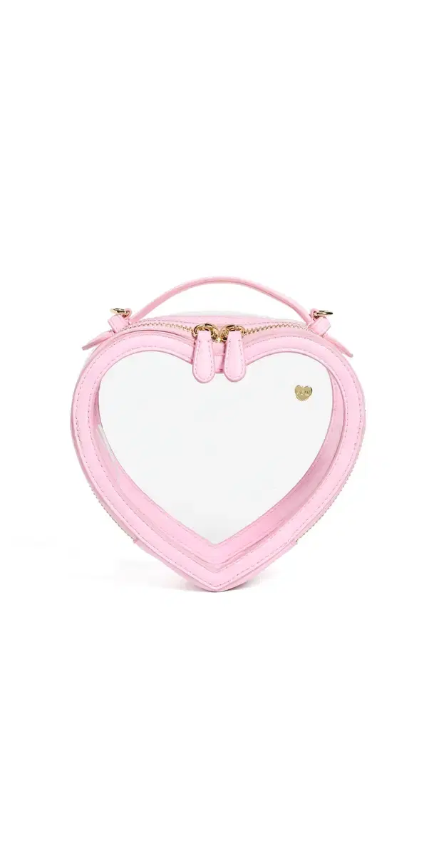Stoney Clover Lane Clear Heart Crossbody Stadium Bag Clear/Flamingo One Size