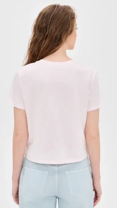 Madewell Bella Tee Pale Pink | Thumbnail 3