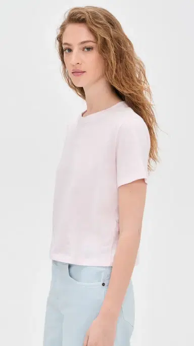 Madewell Bella Tee Pale Pink | Thumbnail 4