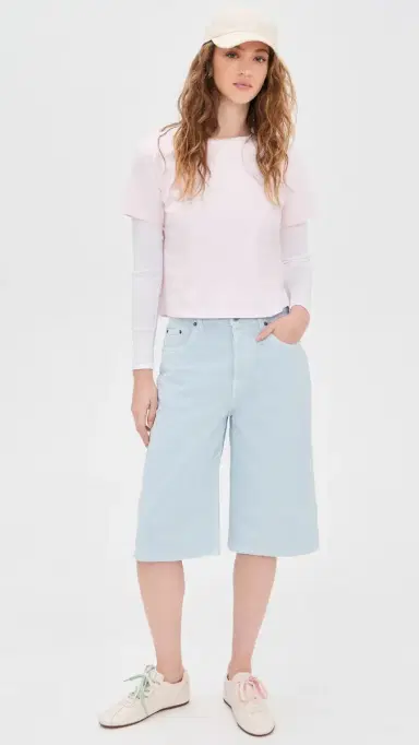 Madewell Bella Tee Pale Pink | Thumbnail 5