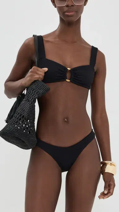 LSPACE Willow Bikini Top Black | Thumbnail 5