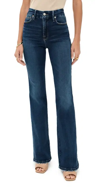 GOOD AMERICAN Soft Tech Good Classic Bootcut Jeans indigo511 | Thumbnail 1 GOOD AMERICAN Soft Tech Good Classic Bootcut Jeans indigo511 | Thumbnail 1