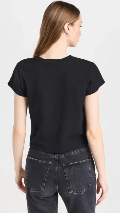 AGOLDE Adine Shunken Tee Black | Thumbnail 3