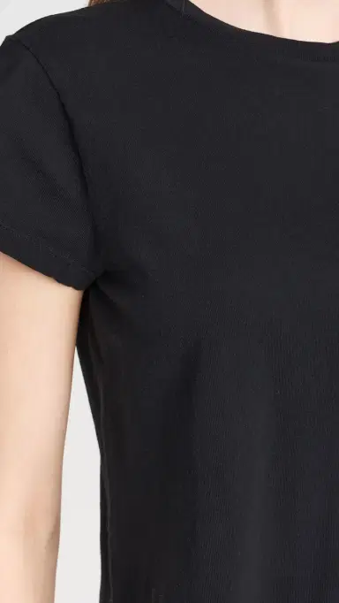 AGOLDE Adine Shunken Tee Black | Thumbnail 6