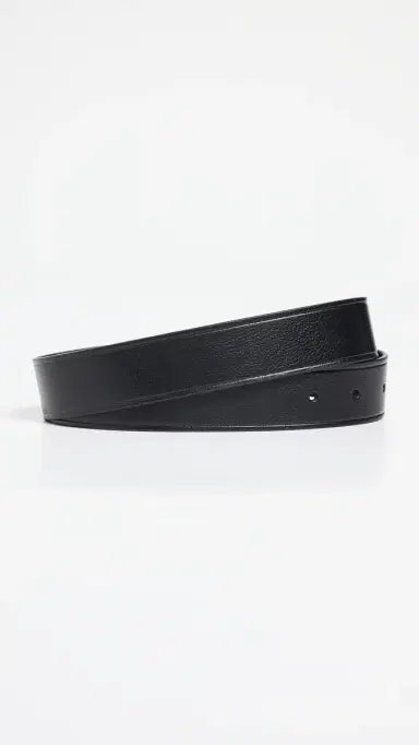 Madewell Medium Perfect Leather Belt Black and ilver | Thumbnail 4