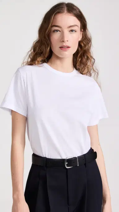 Sold Out NYC The Iconically oft Perfect Tee in White White | Thumbnail 2