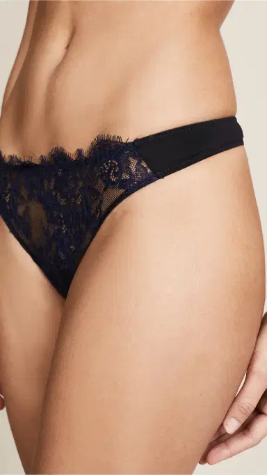 Skarlett Blue Entice Thong Black/Midnight | Thumbnail 4
