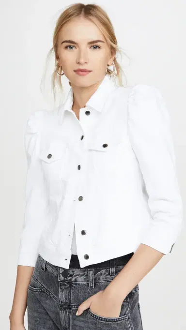 Retrofête Ada Denim Jacket White XL | Thumbnail 2 Retrofête Ada Denim Jacket White XL | Thumbnail 2