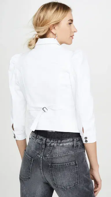 Retrofête Ada Denim Jacket White XL | Thumbnail 3 Retrofête Ada Denim Jacket White XL | Thumbnail 3