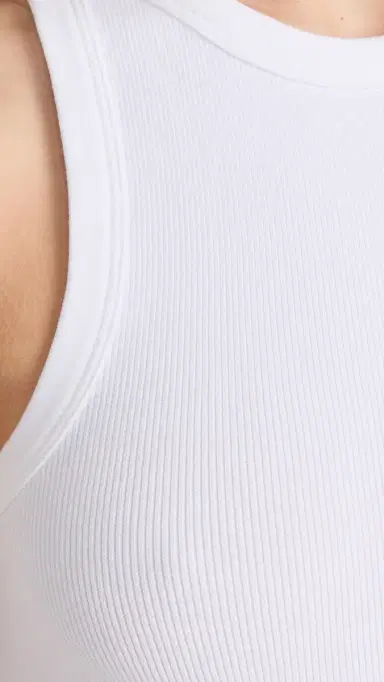 Sold Out NYC The Not So Basic Tank in White White S | Thumbnail 6