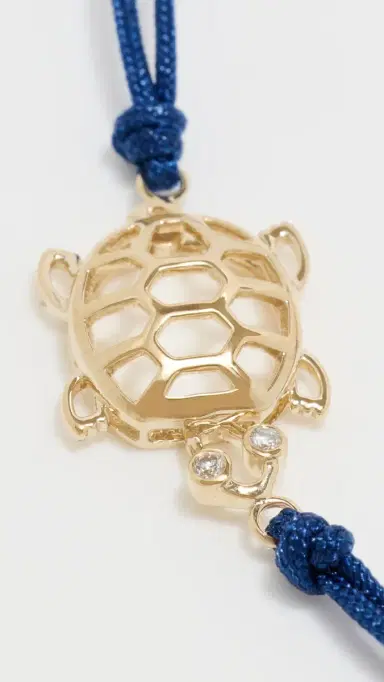 Yvonne Léon Yellow Gold Turtle Cord Bracelet 9K Yellow Gold One Size | Thumbnail 5 Yvonne Léon Yellow Gold Turtle Cord Bracelet 9K Yellow Gold One Size | Thumbnail 5