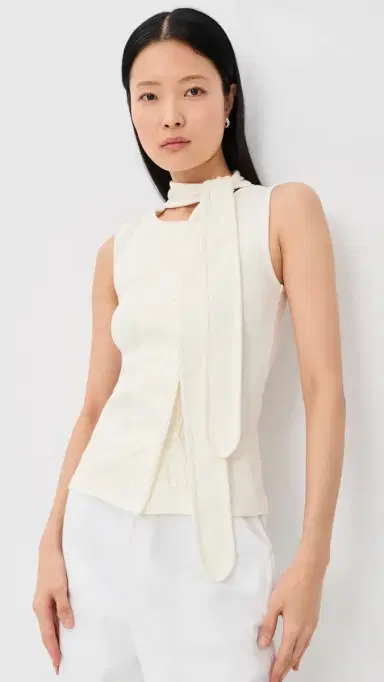 Lemaire Asymmetrical Fitted Top ilk | Thumbnail 2 Lemaire Asymmetrical Fitted Top ilk | Thumbnail 2