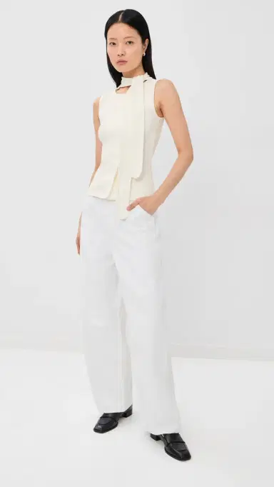 Lemaire Asymmetrical Fitted Top ilk | Thumbnail 5 Lemaire Asymmetrical Fitted Top ilk | Thumbnail 5