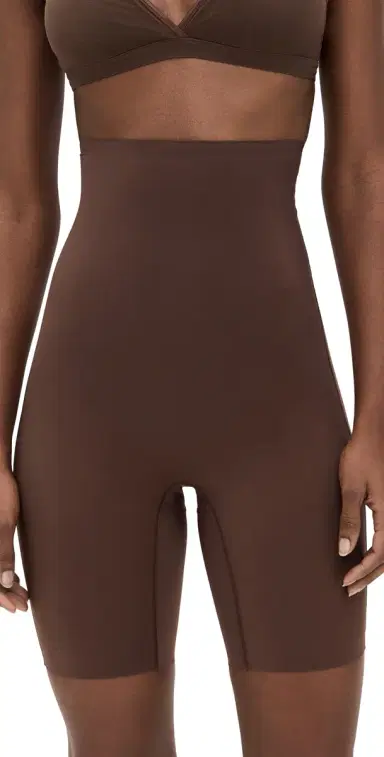 Commando Zone moothing High Waisted Shorts Mocha | Thumbnail 1
