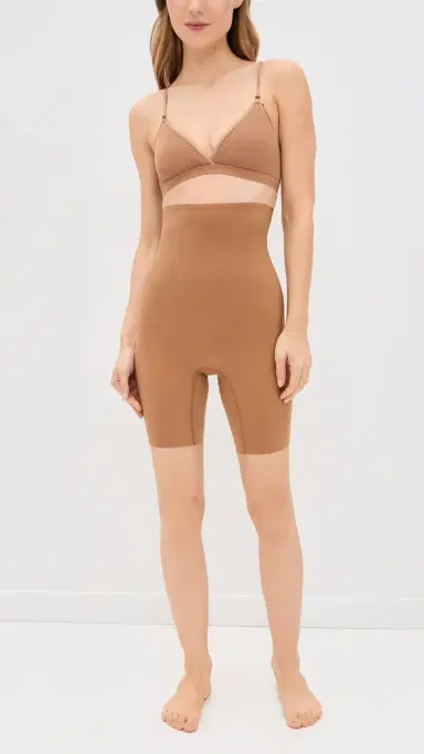 Commando Zone moothing High Waisted Shorts Caramel | Thumbnail 5