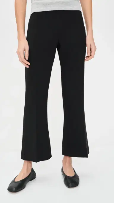 La Ligne Gaia Cropped Flare Trousers Black | Thumbnail 2
