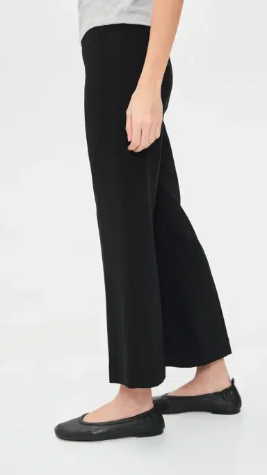 La Ligne Gaia Cropped Flare Trousers Black | Thumbnail 4