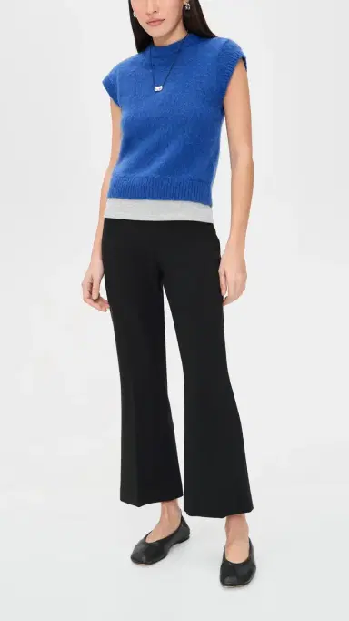 La Ligne Gaia Cropped Flare Trousers Black | Thumbnail 5