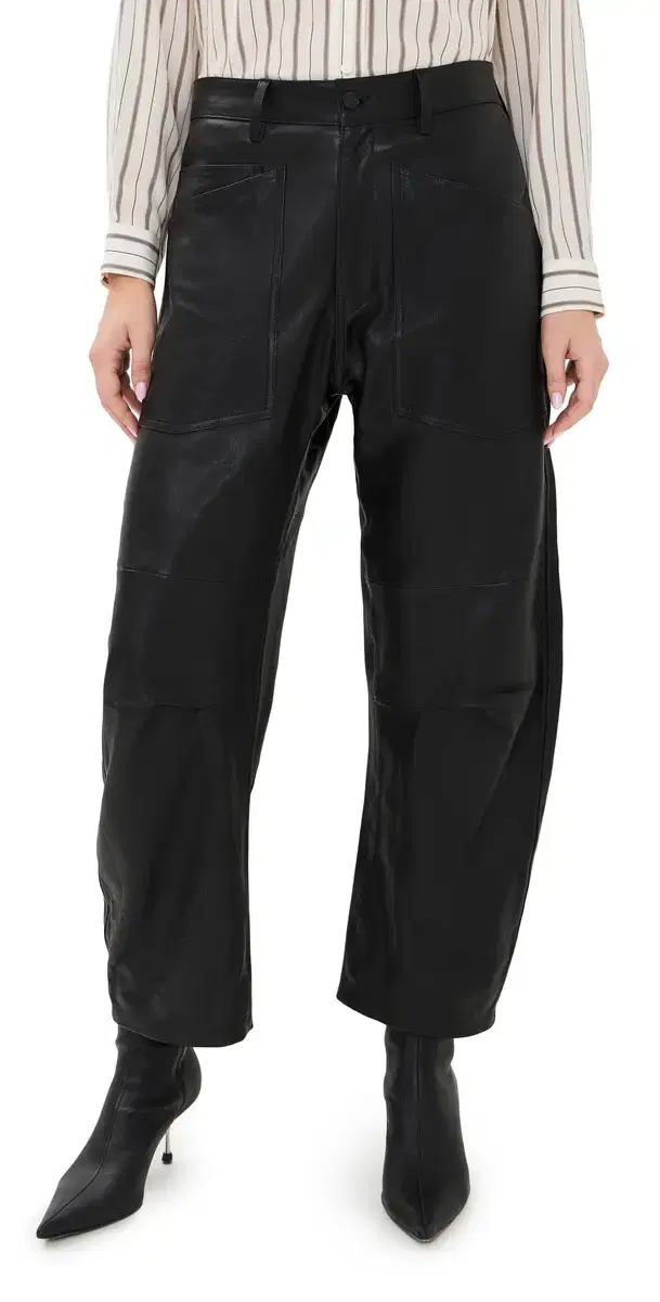 Shon Leather Pants Black