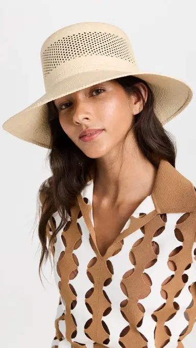 Brixton Lopez Panama Straw Bucket Hat Catalina and | Thumbnail 4 Brixton Lopez Panama Straw Bucket Hat Catalina and | Thumbnail 4