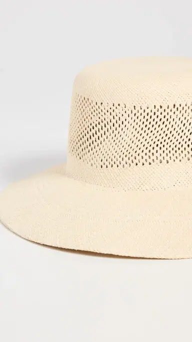 Brixton Lopez Panama Straw Bucket Hat Catalina and | Thumbnail 5 Brixton Lopez Panama Straw Bucket Hat Catalina and | Thumbnail 5