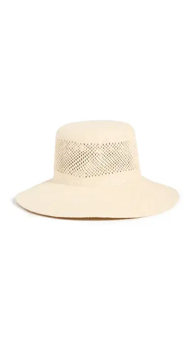 Brixton Lopez Panama Straw Bucket Hat Catalina and | Thumbnail 6 Brixton Lopez Panama Straw Bucket Hat Catalina and | Thumbnail 6