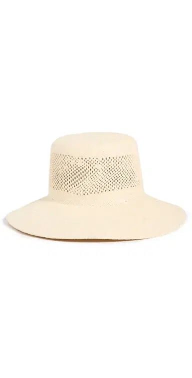 Brixton Lopez Panama Straw Bucket Hat Catalina and | Thumbnail 1 Brixton Lopez Panama Straw Bucket Hat Catalina and | Thumbnail 1
