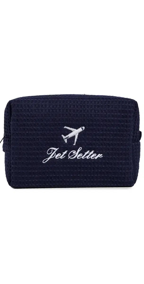 Jet Setter Waffle Pouch Navy One Size