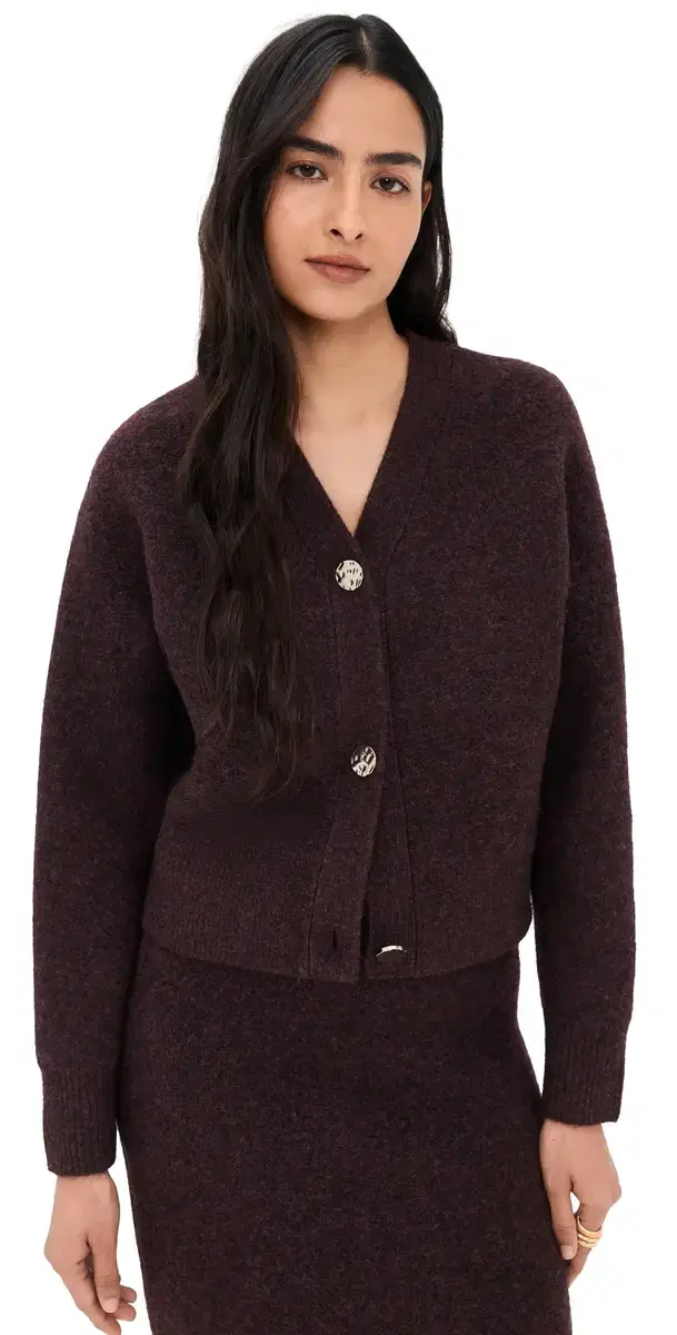 LE BOP Ines Knit Cardigan Chocolate