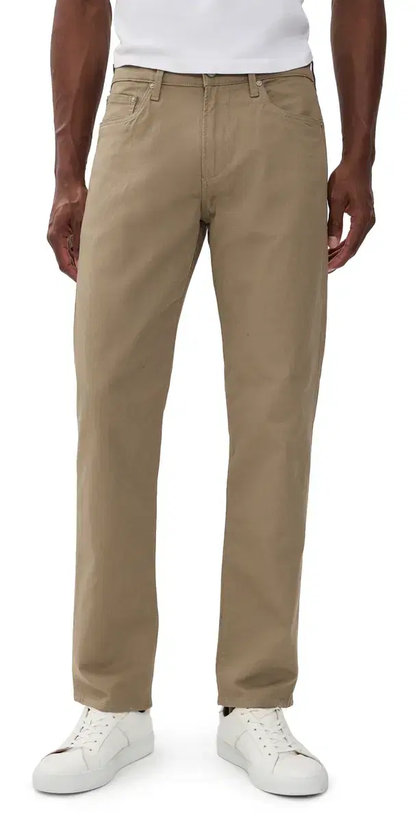 Citizens of Humanity Elijah Stretch Linen Straight Jeans Sand