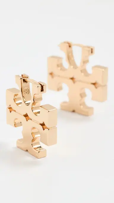 Tory Burch Icon Hidden Hoop Earrings | Thumbnail 4