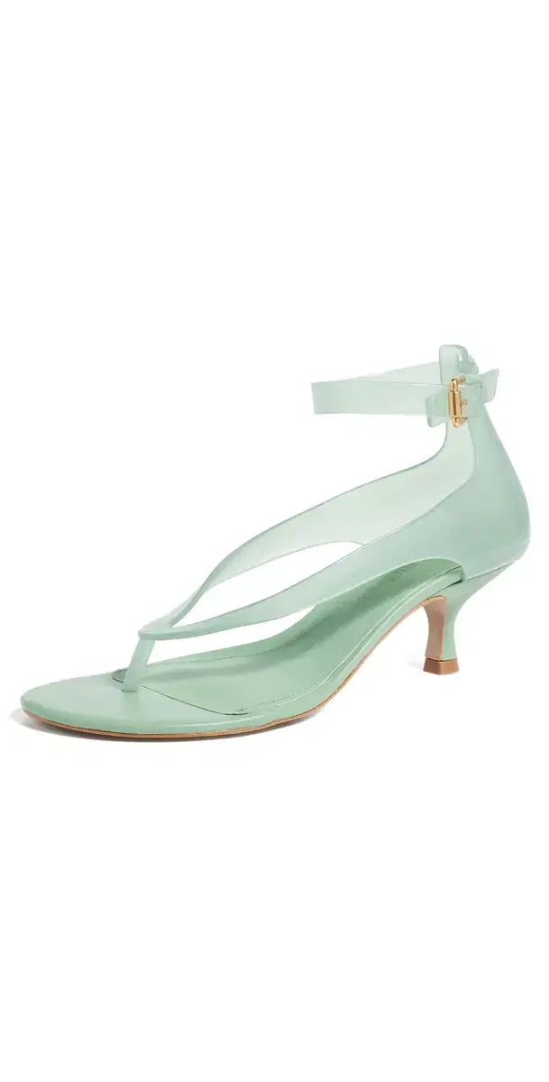 Jelly Kitten Heel Sandals Dusty Green