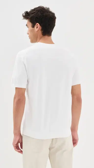 Theory Light Bilen Knit Soris Tee White L | Thumbnail 3